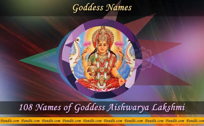 Goddess Aishwarya Lakshmi Names