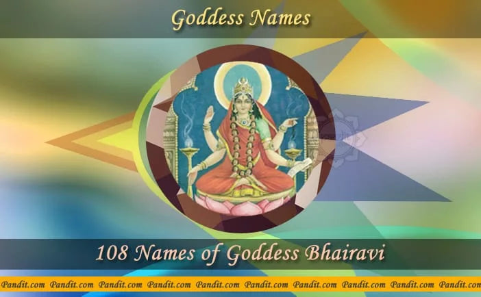 Goddess Bhairavi Names For Baby Girl