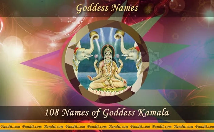 Goddess Kamala Names For Baby Girl