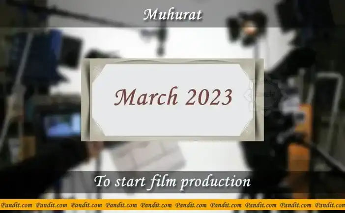 Shubh Muhurat For Start Film Production March 2023