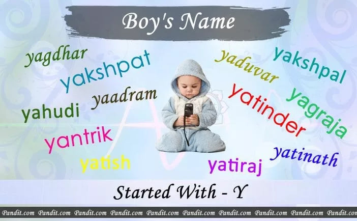 Indian Boy Names Starting With Y