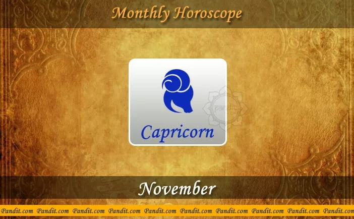 Capricorn monthly horoscope November 2016