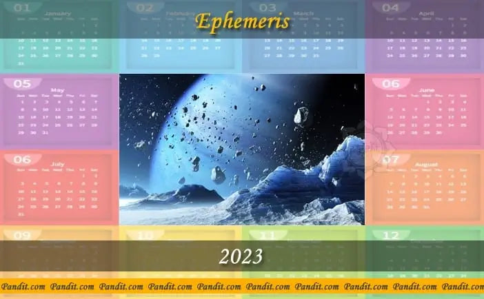 Ephemeris Calendar 2023