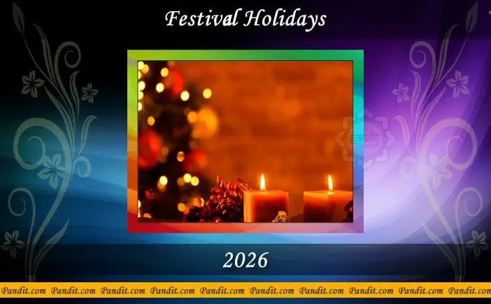 Festival Holidays Calendar 2026