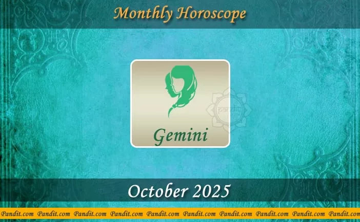 Gemini Monthly Horoscope For October 2025