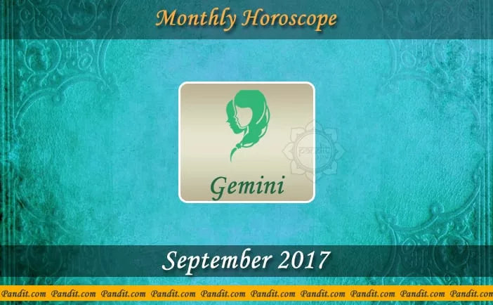Gemini Monthly Horoscope For September 2017
