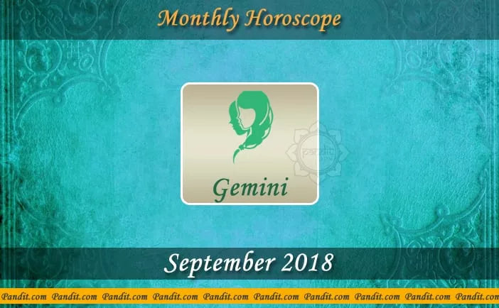 Gemini Monthly Horoscope For September 2018