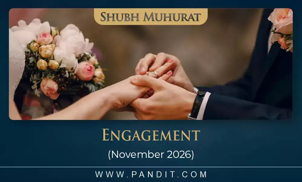 Shubh Muhurat For Engagement November 2026