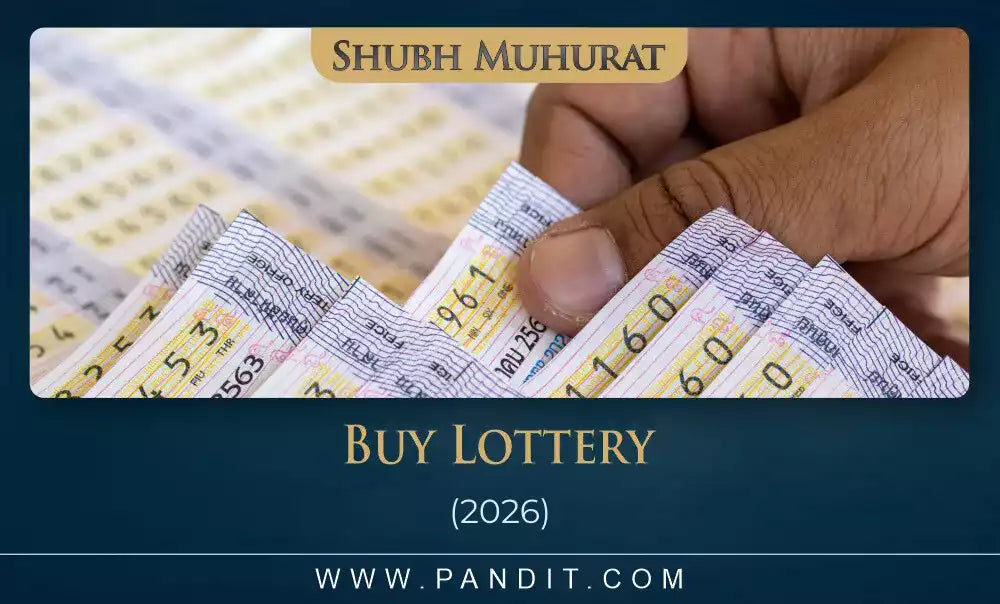 Shubh Muhurat To Buy Lottery 2026