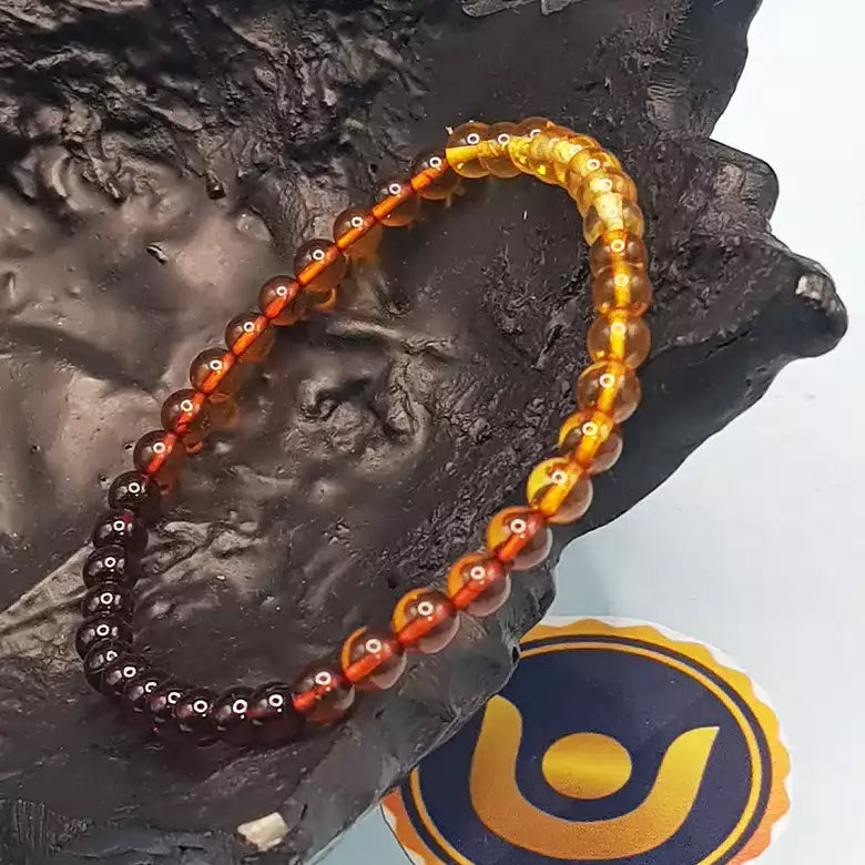 Amber bead necklace for adults fashion