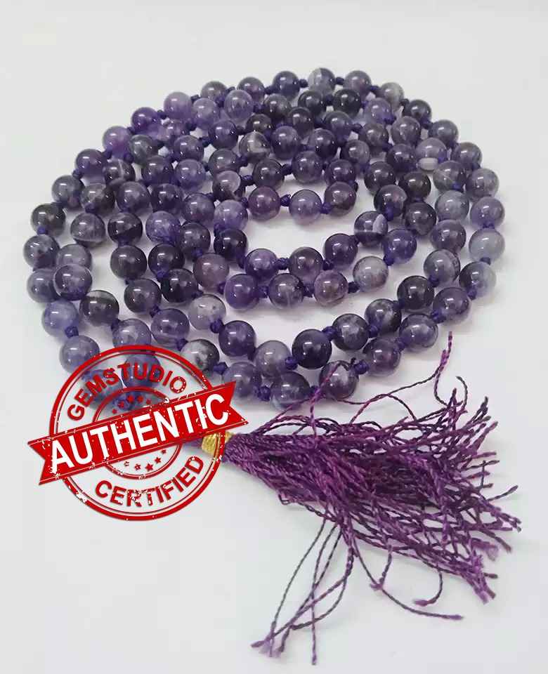 Genuine hotsell Amethyst Mala Beads