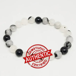 Black Rutilated Quartz Bracelet