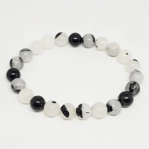 Black Rutilated Quartz Bracelet