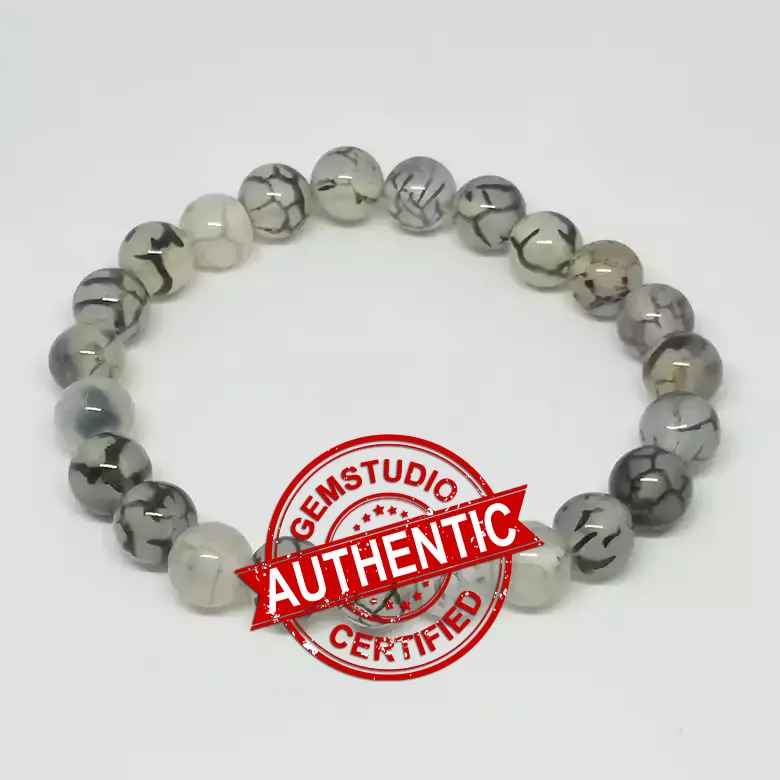 Dragon Vein Agate Bracelet