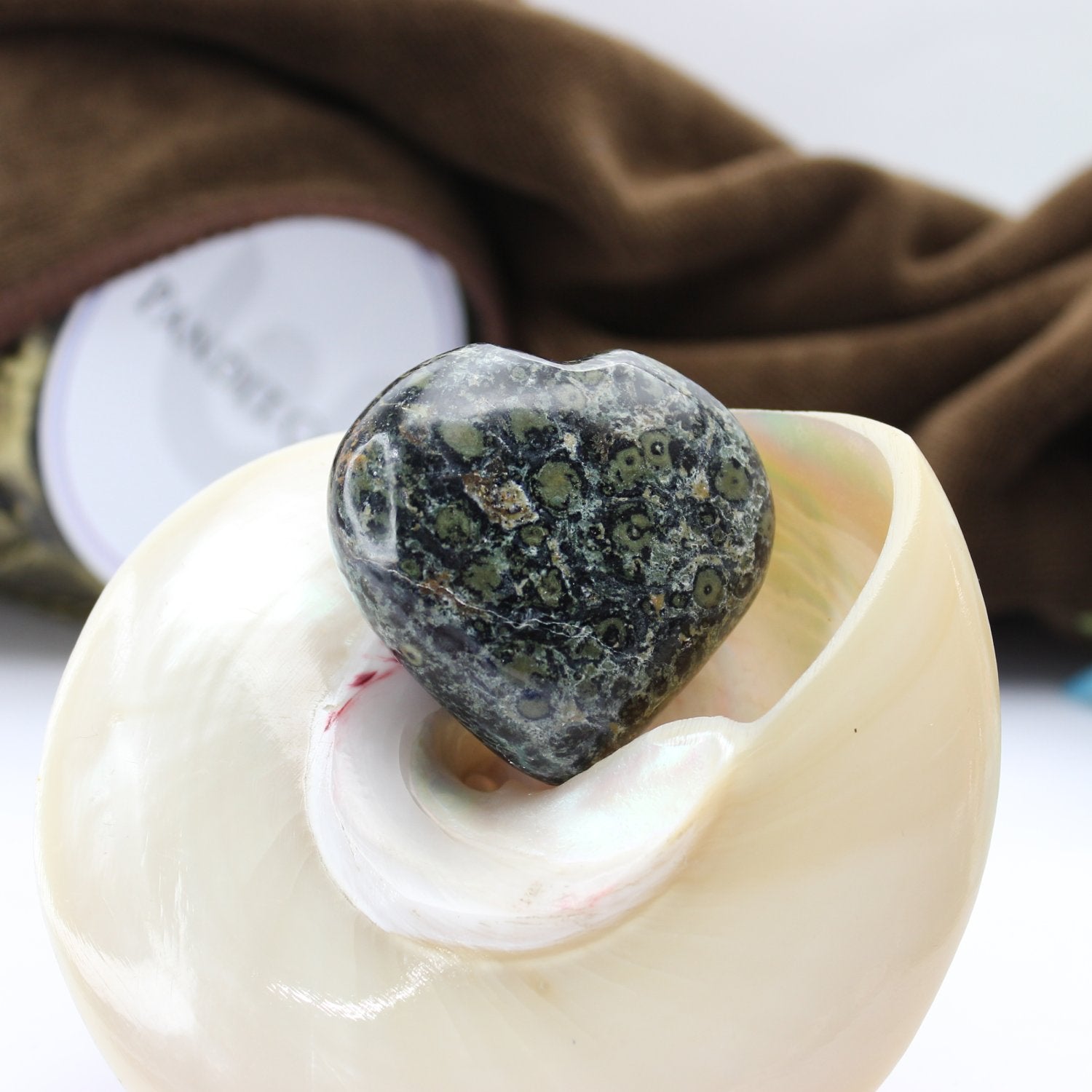 Kambaba Jasper Healing Crystal Heart Stone