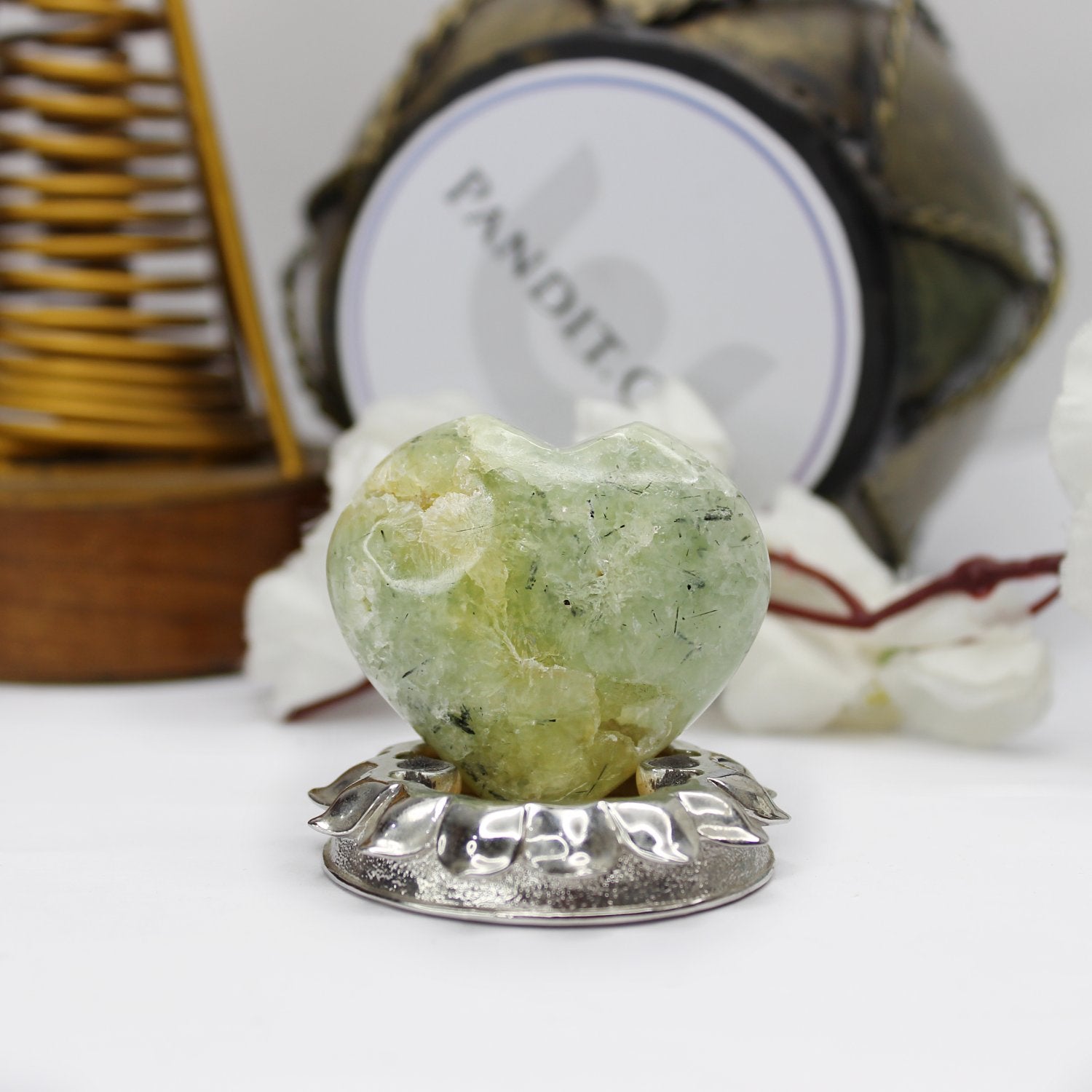 Prehnite Healing Crystal Heart Stone