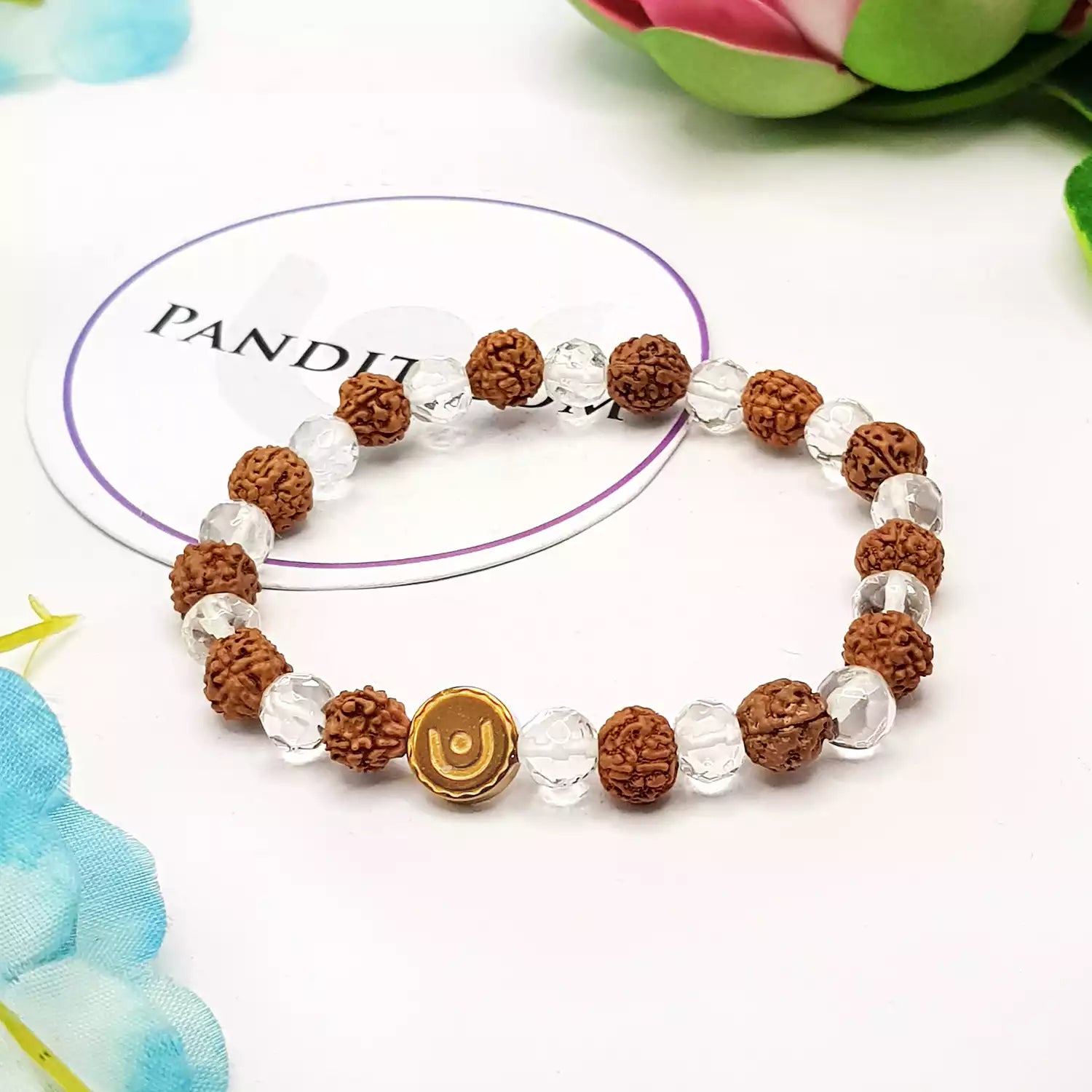 Rudraksha Crystal Bracelet