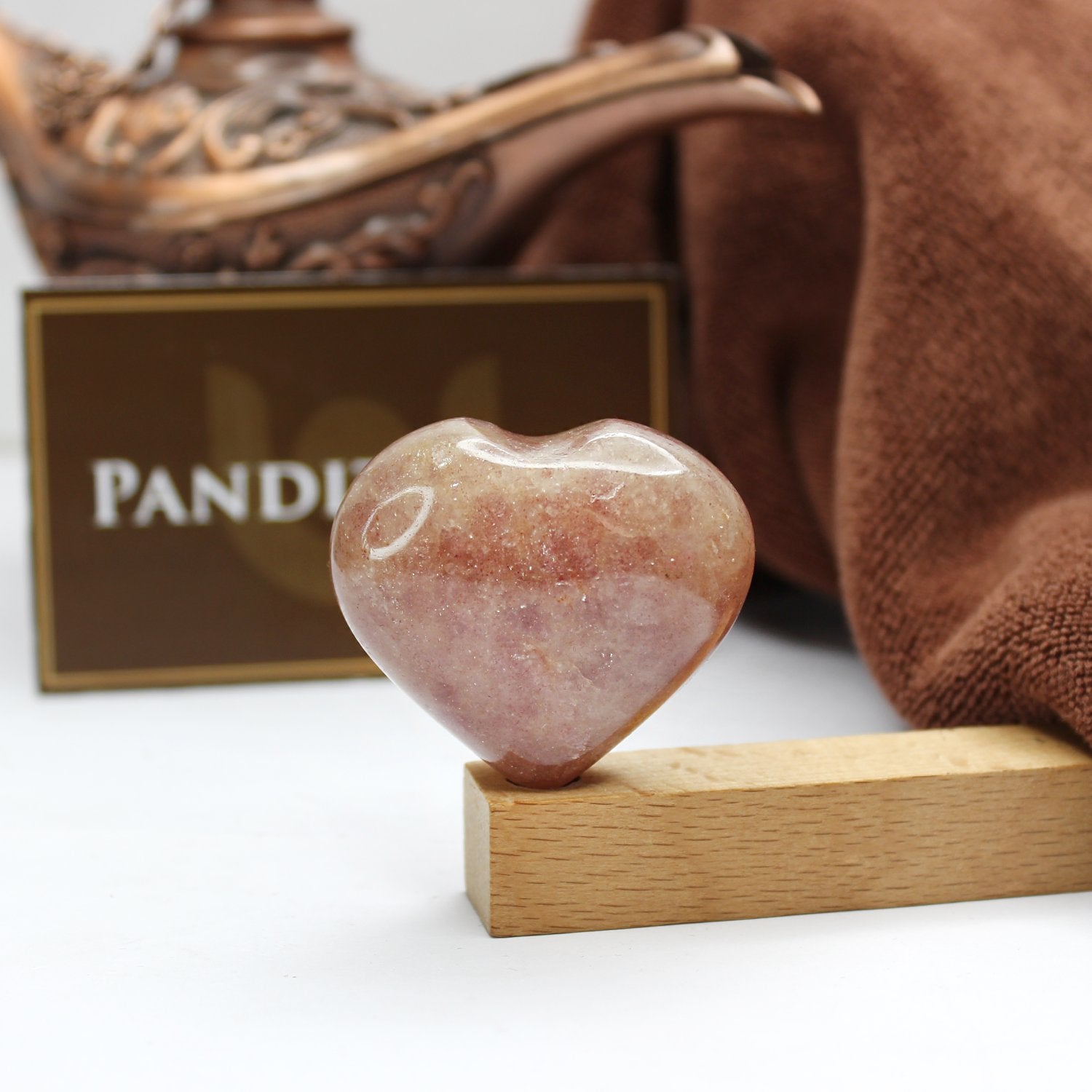 Strawberry Quartz Healing Crystal Heart Stone