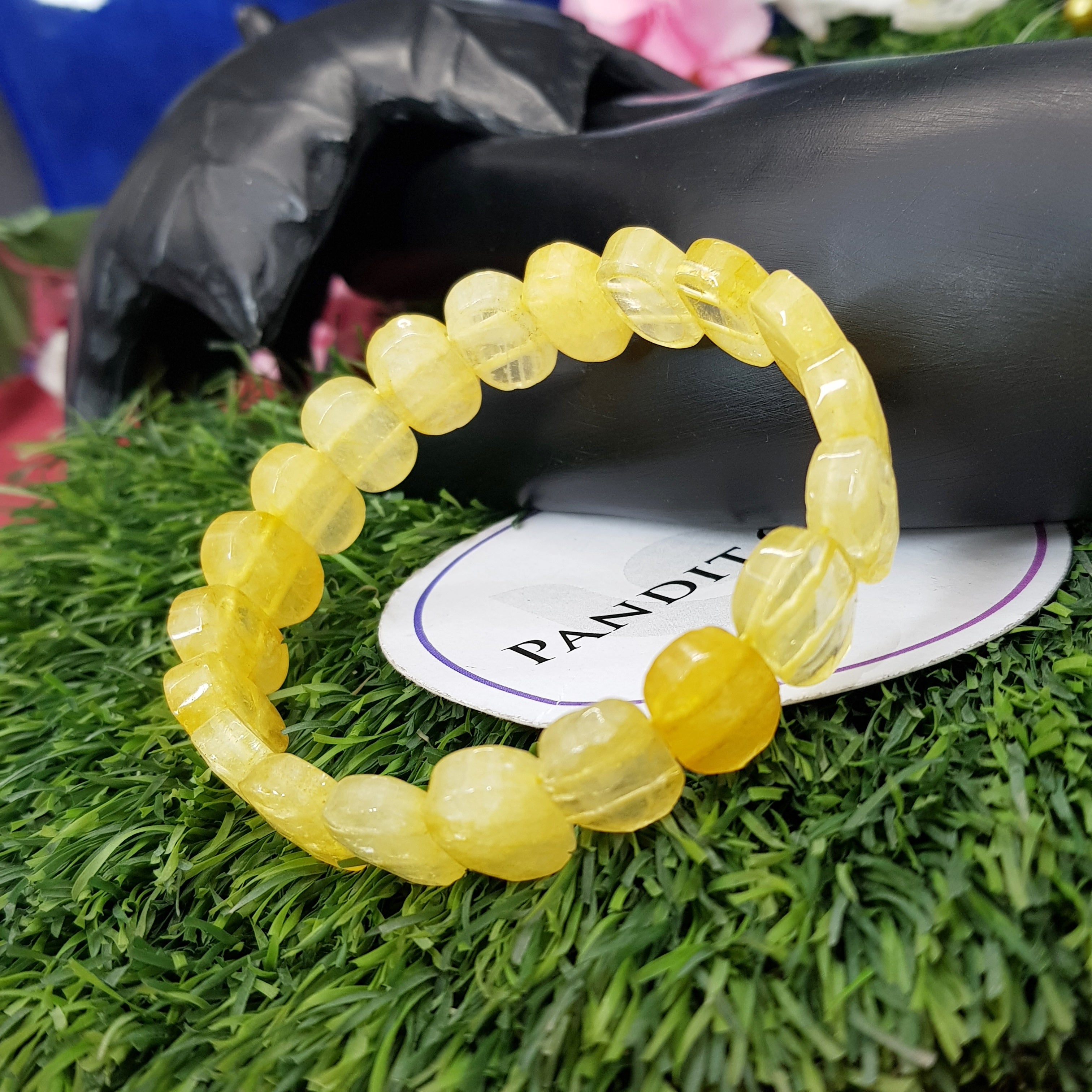 Yellow Citrine Oval Faceted Bracelet